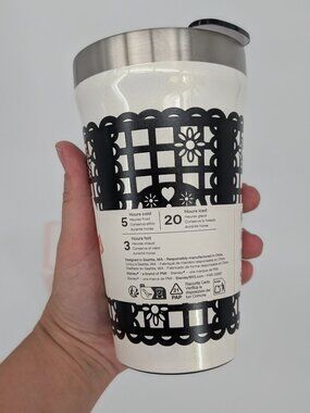 new STANLEY Everyday Tumbler cup with Lid 16oz salt Papel Picado dia muertos